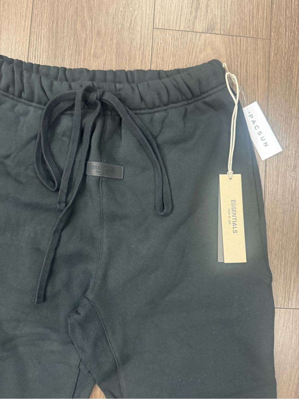 Fear of God ESSENTIALS Black Logo Sweatpants - Black - Picture 2 of 4